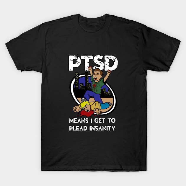 PTSD T-Shirt by blackdrawsstuff